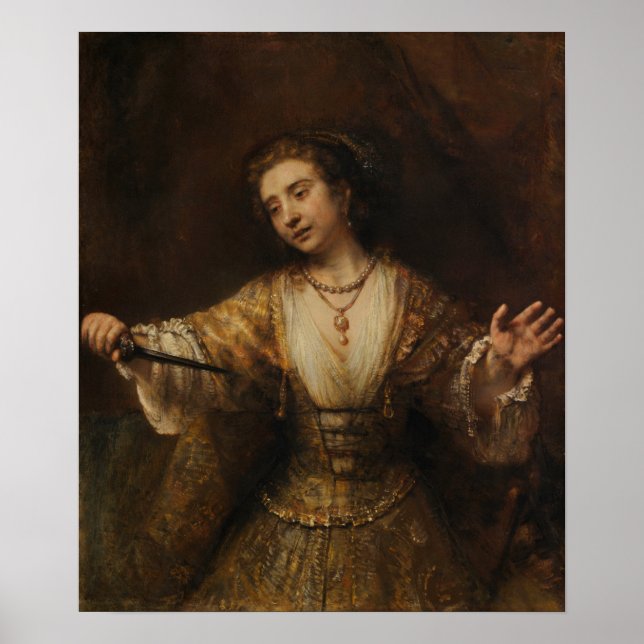 Rembrandt - Lucretia Poster (Front)