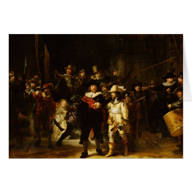 Rembrandt Nightwatch Night Watch Baroque Painting (Front Horizontal)