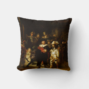 Rembrandt Nightwatch Night Watch Baroque Painting Cushion