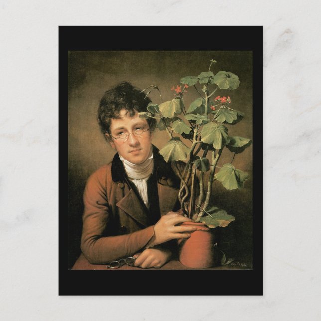 Rembrandt Peale Rubens Peale with a Geranium Postcard (Front)