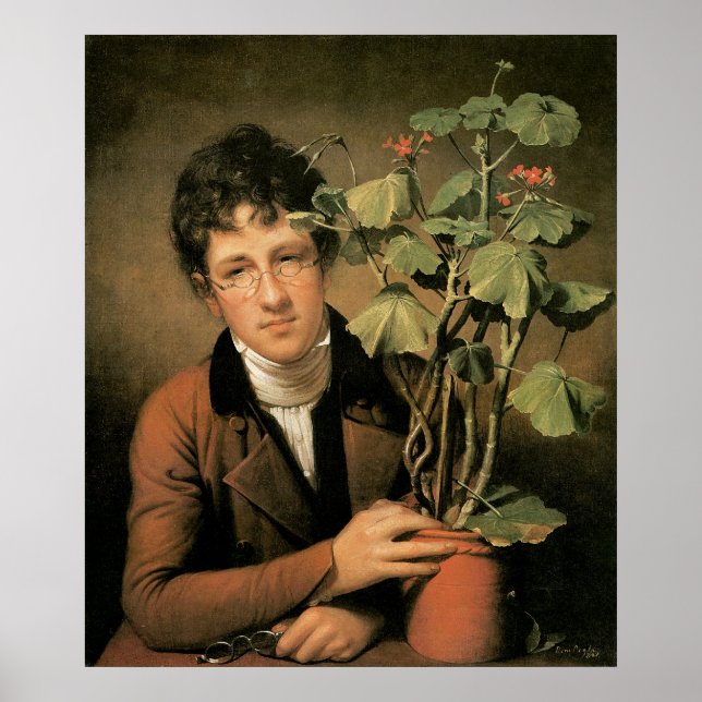 Rembrandt Peale Rubens Peale with a Geranium Poster (Front)