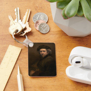 Rembrandt Portrait, Dutch Master Artist Key Ring