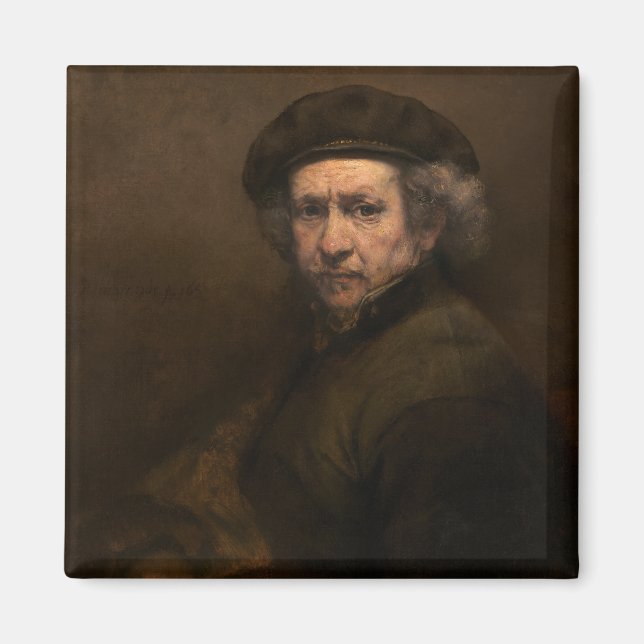Rembrandt Portrait, Dutch Master Artist Magnet (Front)