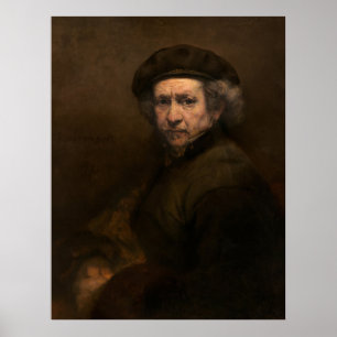 Rembrandt Portrait, Dutch Master Artist Poster
