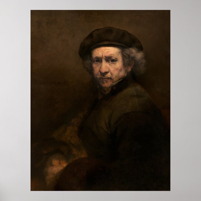 Rembrandt Portrait, Dutch Master Artist Poster (Front)