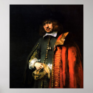 Rembrandt - Portrait of Jan Six Poster