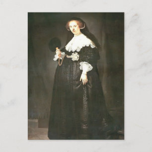Rembrandt: Portrait of Oopjen Coppit Postcard