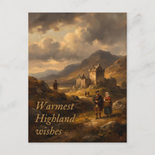Rembrandt Scotland Landscape Oil Painting Postcard