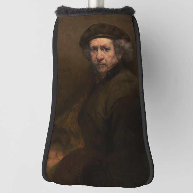 Rembrandt Self Portrait: Dutch Golden Age Painter Golf Head Cover (Rotate 90)