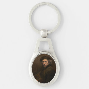Rembrandt Self Portrait: Dutch Golden Age Painter Key Ring