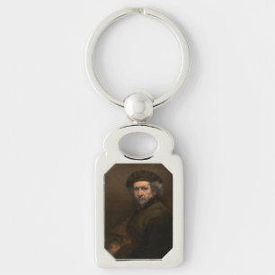 Rembrandt Self Portrait: Dutch Golden Age Painter Key Ring