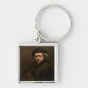 Rembrandt Self Portrait: Dutch Golden Age Painter Key Ring