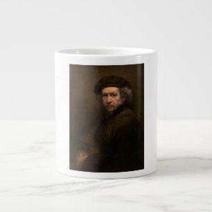 Rembrandt Self Portrait: Dutch Golden Age Painter Large Coffee Mug