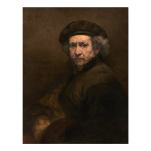 Rembrandt Self Portrait: Dutch Golden Age Painter Photo Print