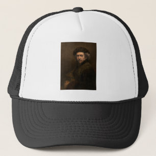 Rembrandt Self Portrait: Dutch Golden Age Painter Trucker Hat