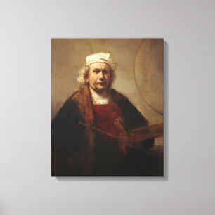 Rembrandt Self-Portrait with Two Circles Canvas Print