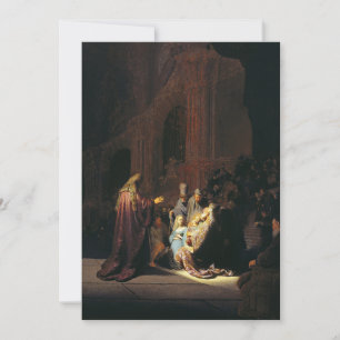 Rembrandt - Simeon's Song of Praise Card