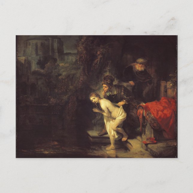 Rembrandt Susanna and the Elders Postcard (Front)