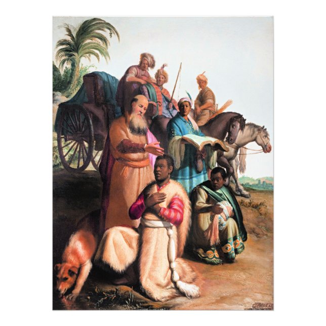 Rembrandt - The Baptism of the Eunuch, Photo Print (Front)