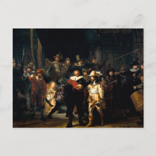 Rembrandt The Night Watch Postcard (Front)