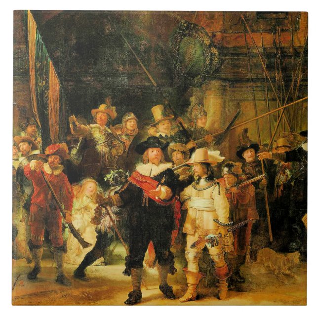 Rembrandt - The Night Watch  Tile (Front)