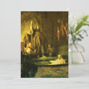 Rembrandt - The Raising of Lazarus Card