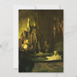 Rembrandt - The Raising of Lazarus Card