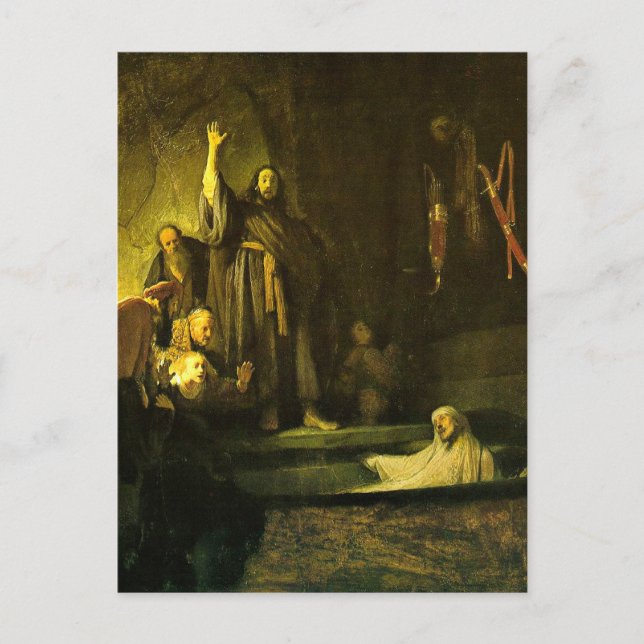 Rembrandt - The Raising of Lazarus Postcard (Front)