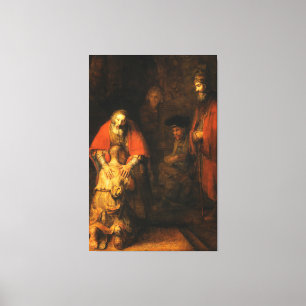 Rembrandt  The Return of the Prodigal Son (1663) Canvas Print