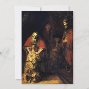 Rembrandt - The Return of the Prodigal Son Card