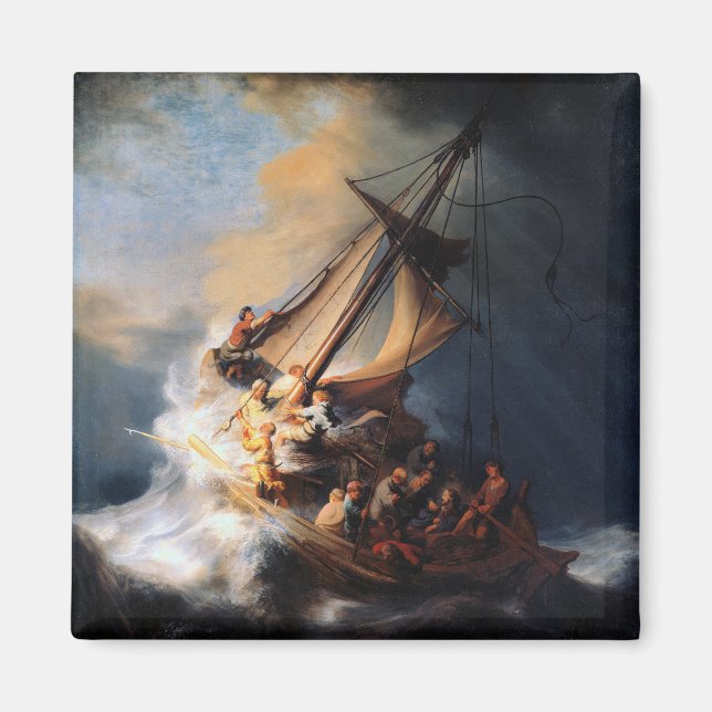 Rembrandt - The Storm of the Sea of Galilee Magnet (Front)