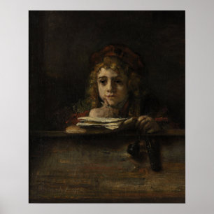 Rembrandt - Titus At His Desk Poster