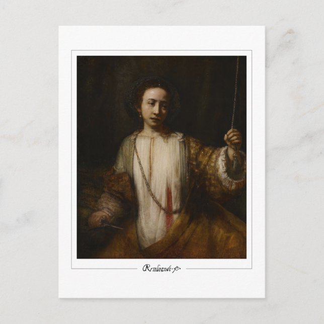 Rembrandt van Rijn #563 - Fine Art Postcard (Front)