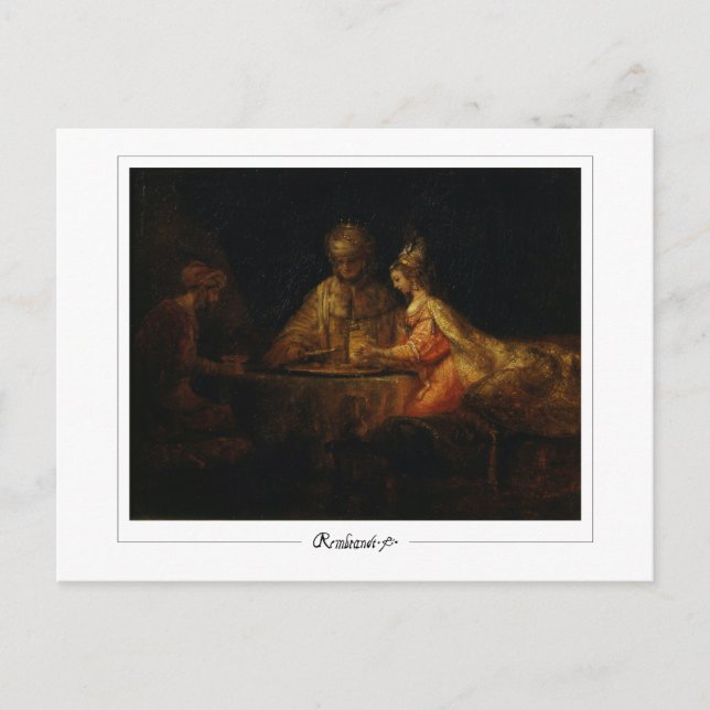 Rembrandt van Rijn #70 - Fine Art Postcard (Front)