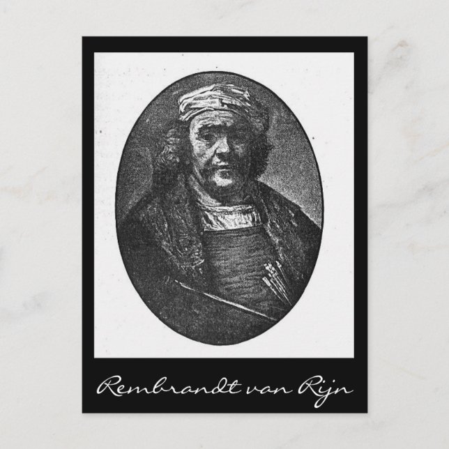 Rembrandt van Rijn Postcard (Front)