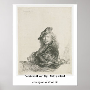 Rembrandt van Rijn Self-portrait 1639 Poster