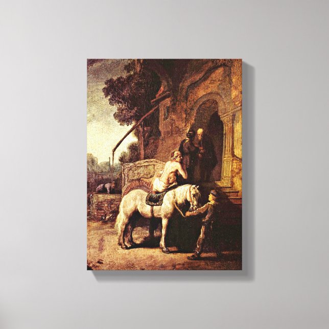 Rembrandt van Rijn - The Good Samaritan Canvas Print (Front)