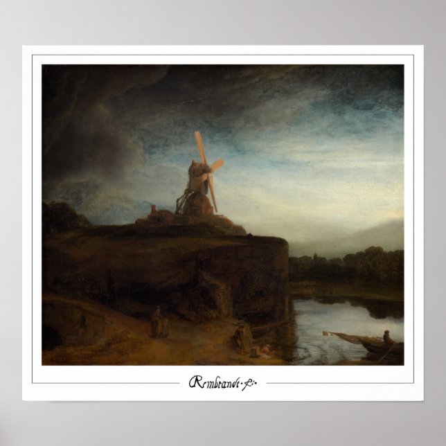 Rembrandt van Rijn Zedign Art Poster #30 (Front)