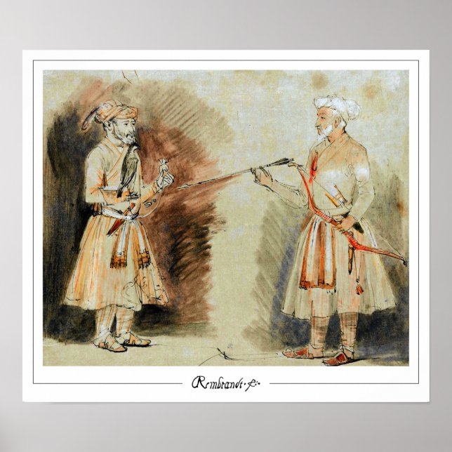 Rembrandt van Rijn Zedign Art Poster #436 (Front)