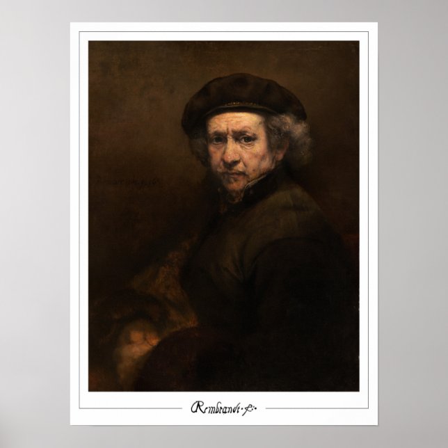 Rembrandt van Rijn Zedign Art Poster #543 (Front)