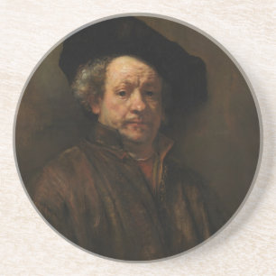 Rembrandt van Rijn's Self Portrait Fine Art Coaster