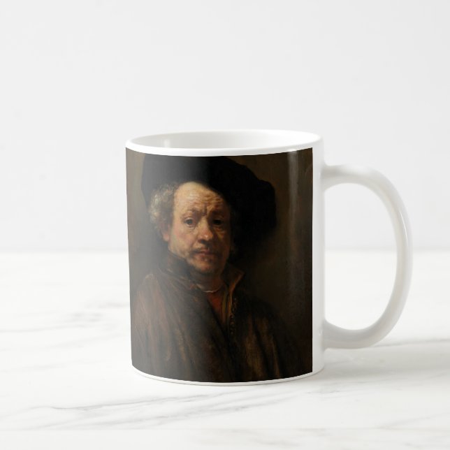 Rembrandt van Rijn's Self Portrait Fine Art Coffee Mug (Right)