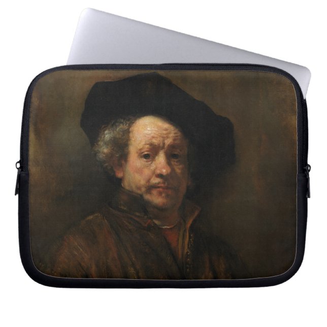 Rembrandt van Rijn's Self Portrait Fine Art Laptop Sleeve (Front)
