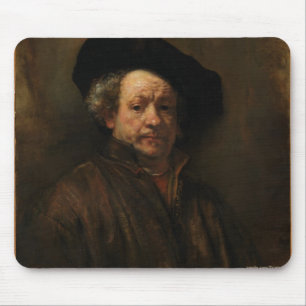 Rembrandt van Rijn's Self Portrait Fine Art Mouse Mat