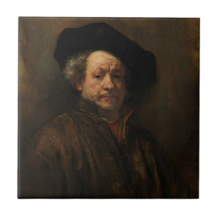 Rembrandt van Rijn's Self Portrait Fine Art Tile