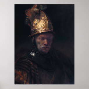 Rembrandt's Man in a Golden helmet Poster