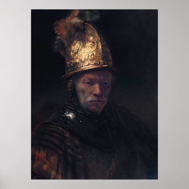 Rembrandt's Man in a Golden helmet Poster (Front)