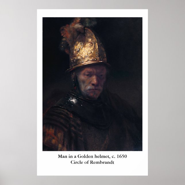 Rembrandt's Man in a Golden helmet Poster (Front)