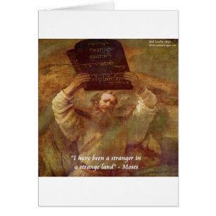 Rembrandt's Moses & Biblical Quote