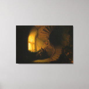 Rembrandt's The Philosopher in Meditation Canvas Print